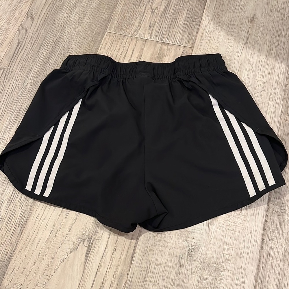 Adidas white stripe shorts